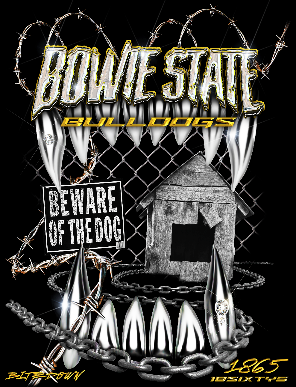 Bowie State 'BITEDOWN' 18SIXTY5 Tee. c.2023