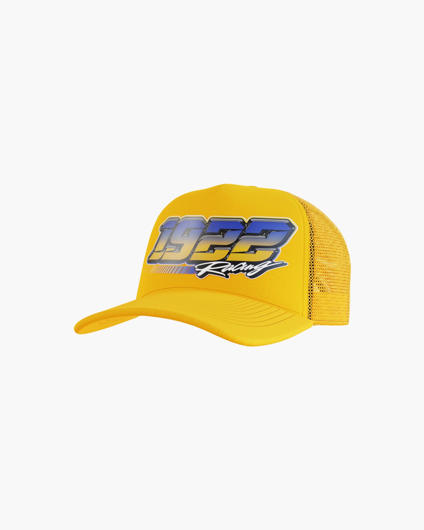 '1922 Racing' Foam Trucker Hat. (gold)