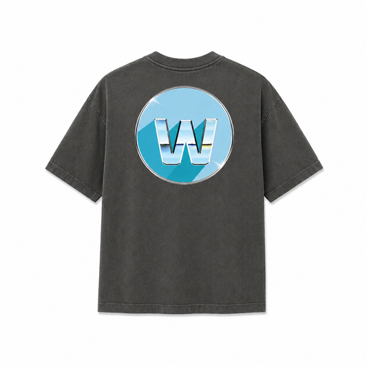 WOPCC Chrome Bubble Letter Tee (Shadow)