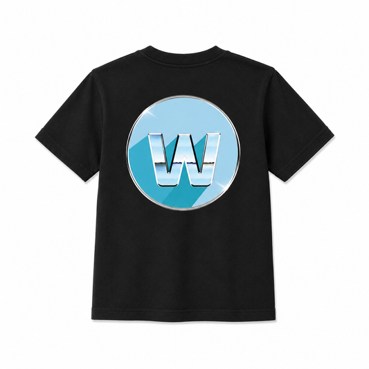 WOPCC Chrome Bubble Letter Youth Tee (Black)