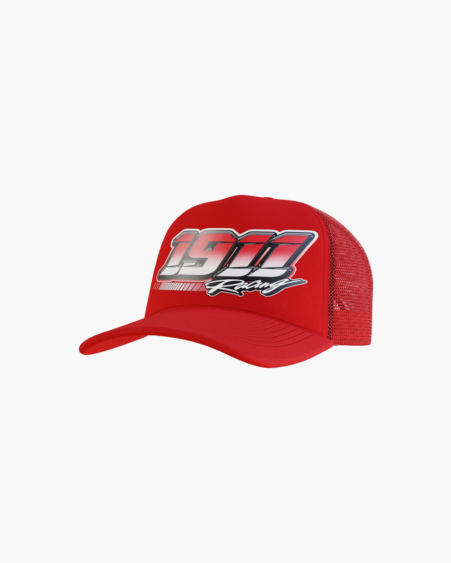 '1911 Racing' Foam Trucker Hat. (red)