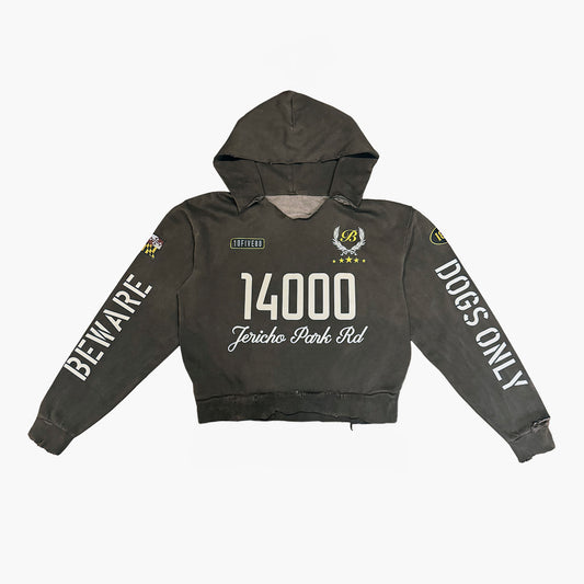 '14000 Jericho Park Rd' Women's Crop Hoodie