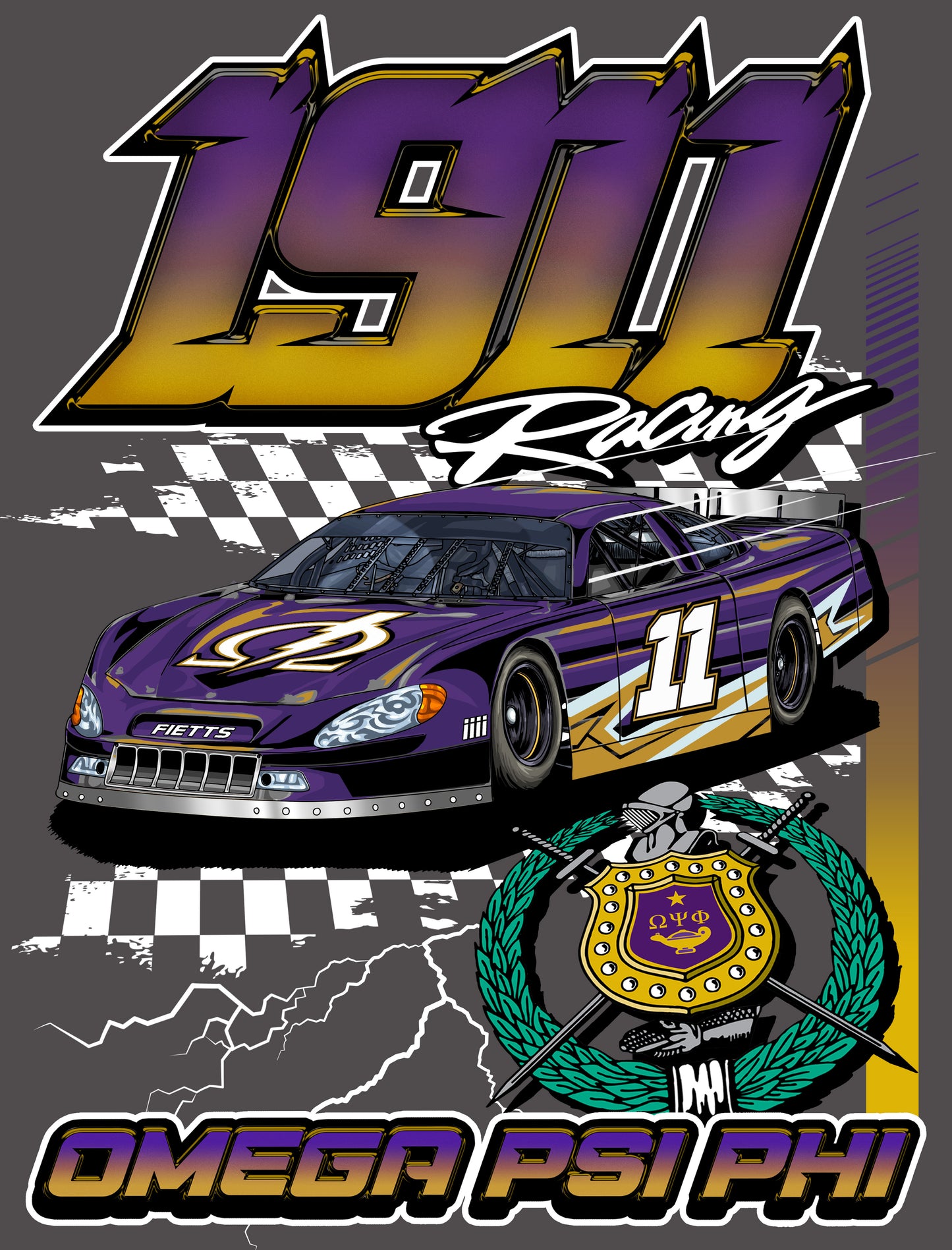 Omega Psi Phi '1911 Racing'. (shadow)