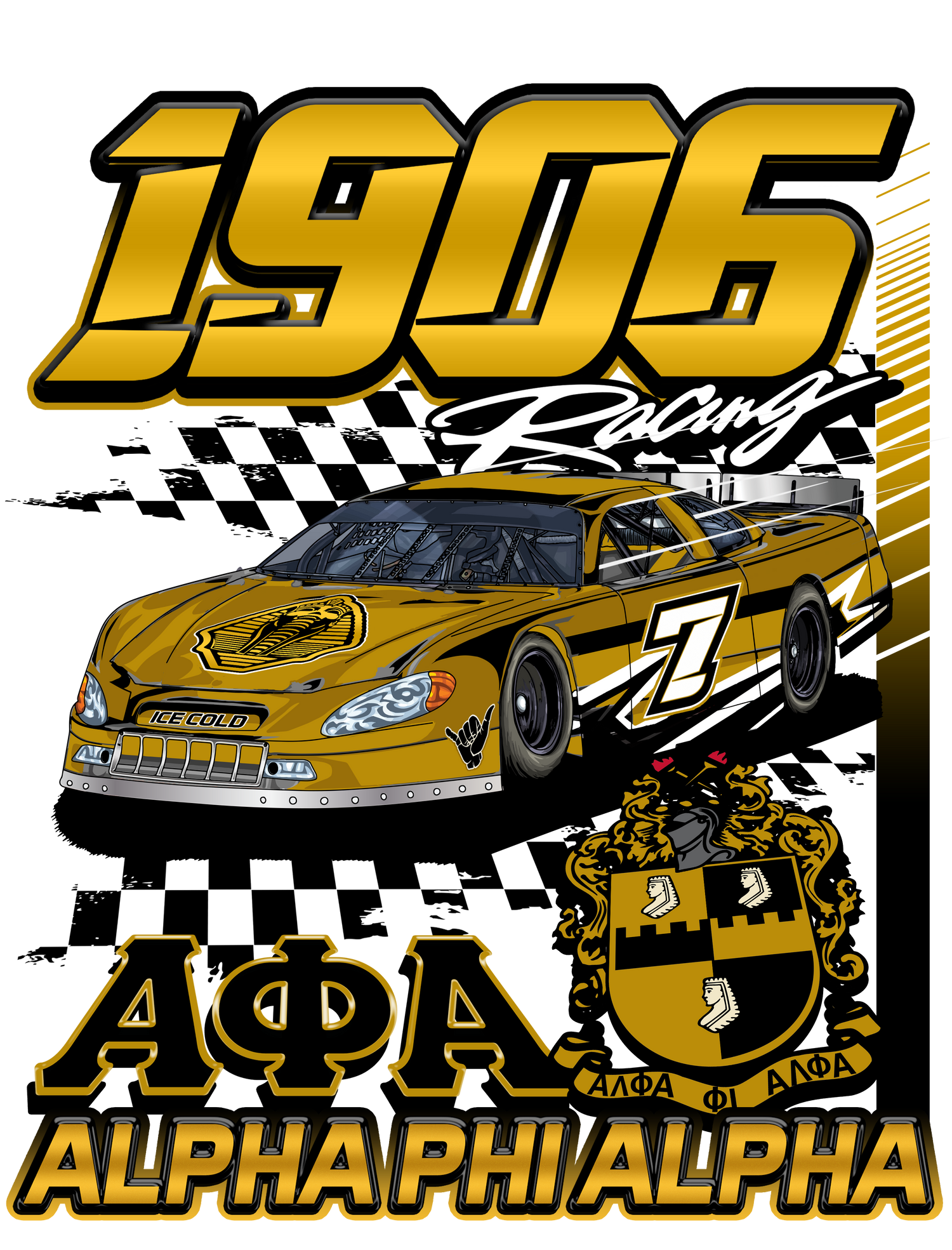 Alpha Phi Alpha '1906 Racing'. (white) – @10five88