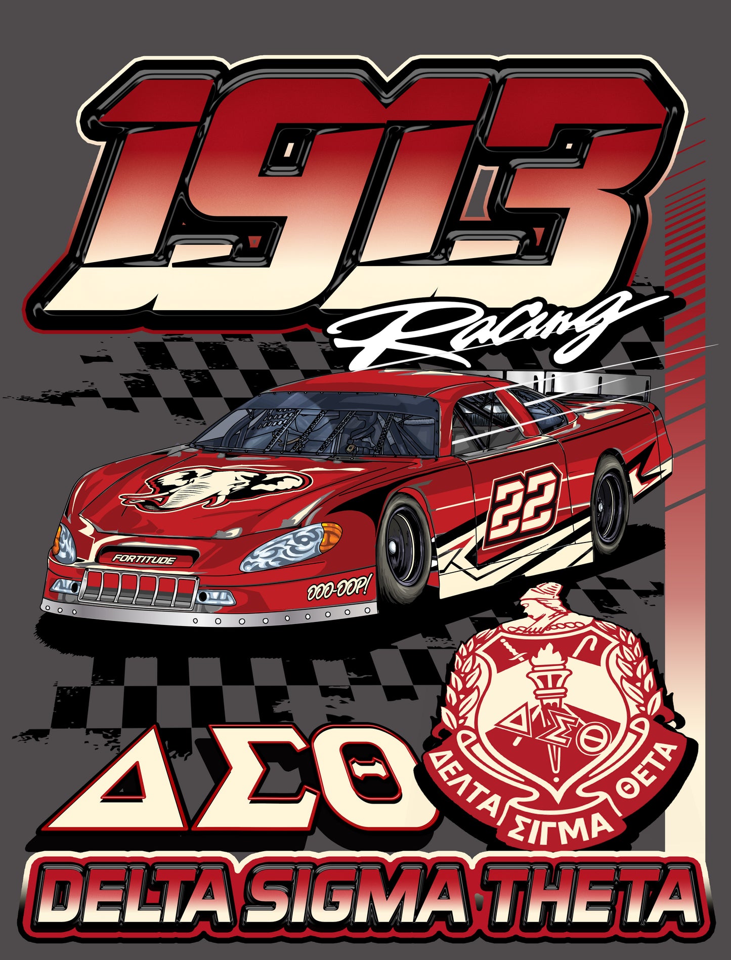 Delta Sigma Theta '1913 Racing'. (shadow)