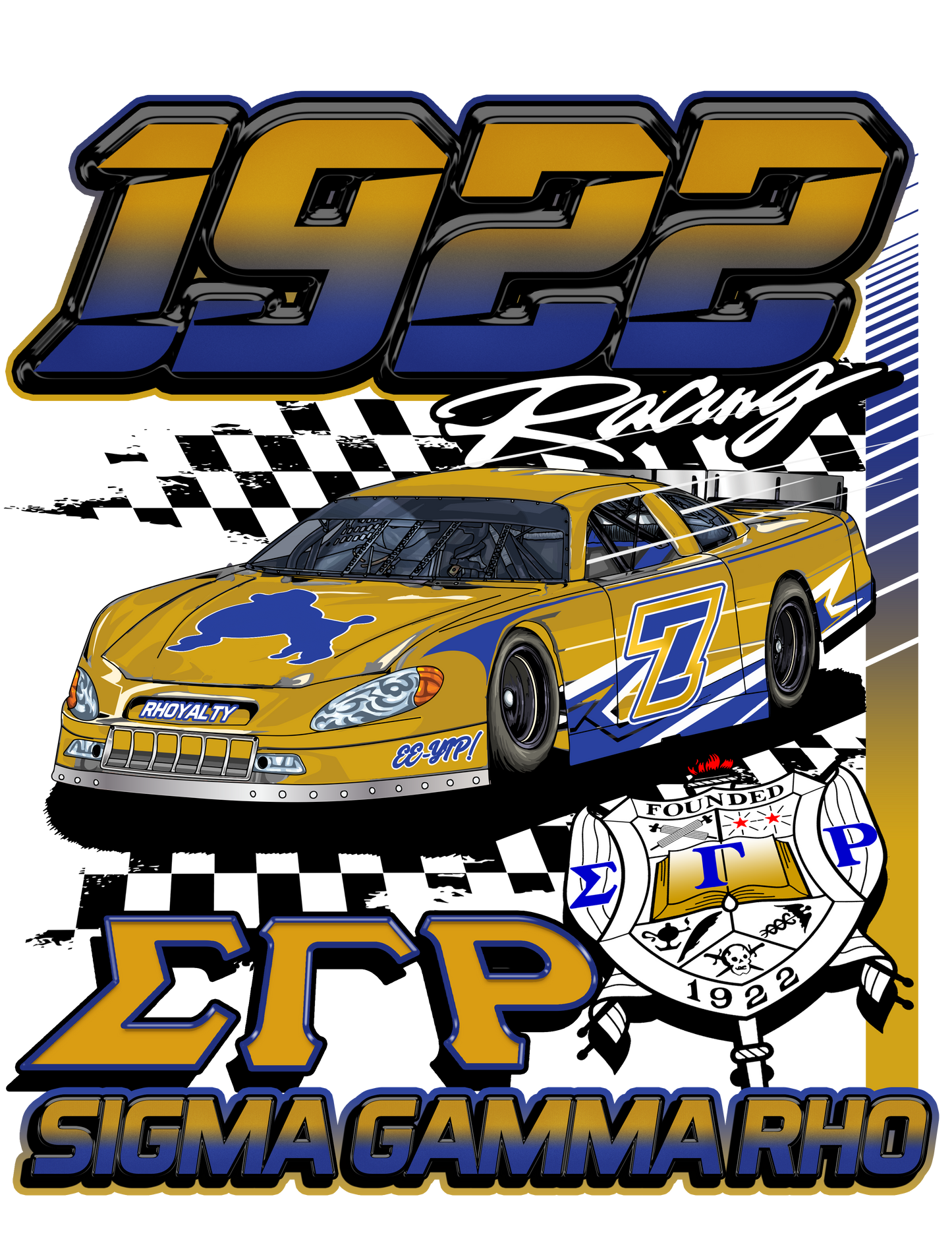 Sigma Gamma Rho '1922 Racing'. (shadow)