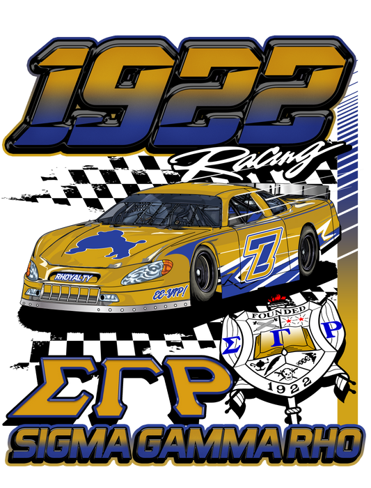 Sigma Gamma Rho '1922 Racing'. (white)