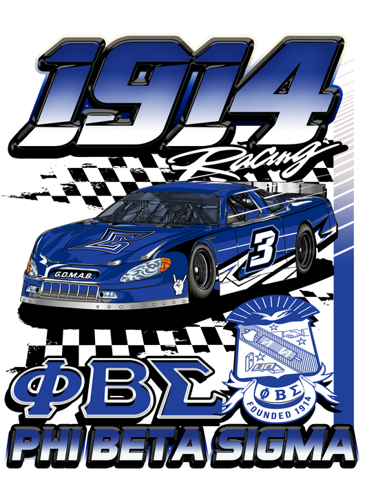 Phi Beta Sigma '1914 Racing'. (shadow)