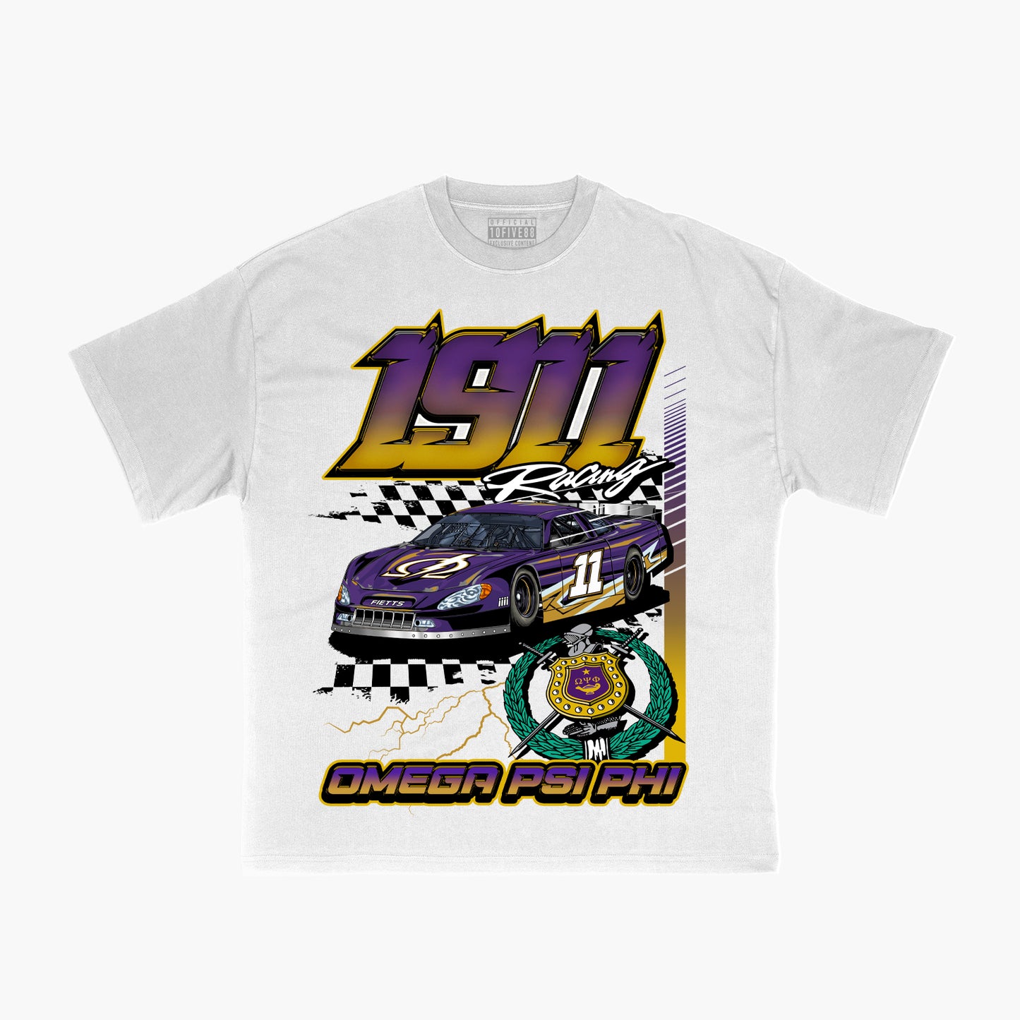 Omega Psi Phi '1911 Racing'. (white)